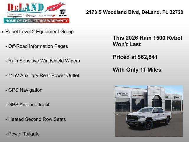 new 2026 Ram 1500 car, priced at $62,841