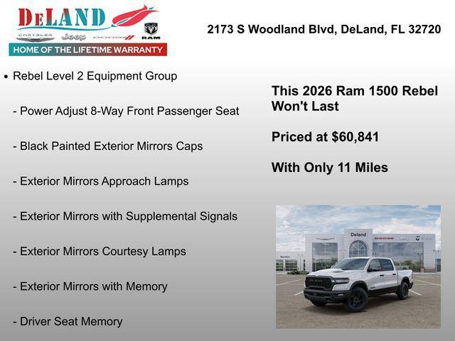 new 2026 Ram 1500 car, priced at $60,841
