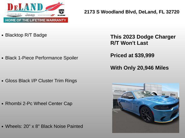 used 2023 Dodge Charger car, priced at $39,999