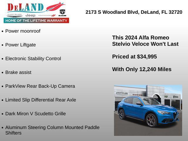 used 2024 Alfa Romeo Stelvio car, priced at $34,499