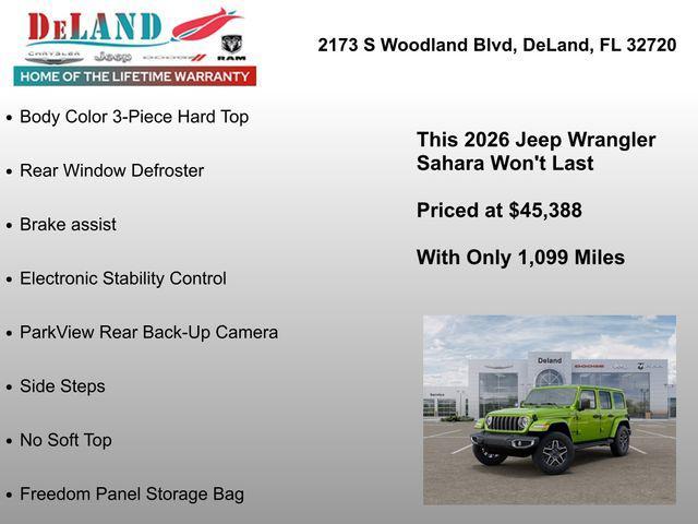new 2026 Jeep Wrangler car, priced at $44,388