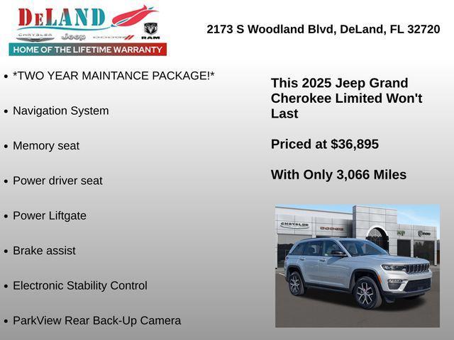 used 2025 Jeep Grand Cherokee car, priced at $36,895