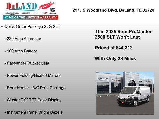 new 2025 Ram ProMaster 2500 car, priced at $44,312