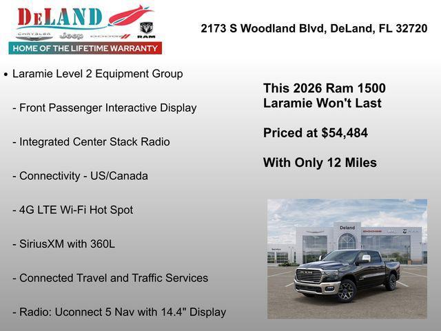 new 2026 Ram 1500 car, priced at $54,484
