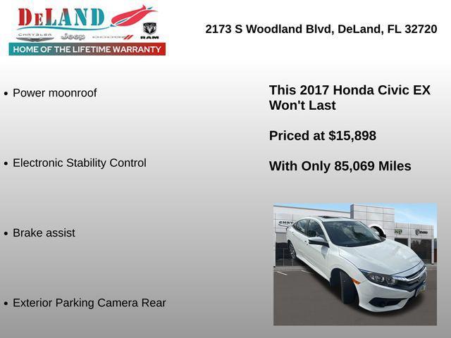 used 2017 Honda Civic car, priced at $15,898
