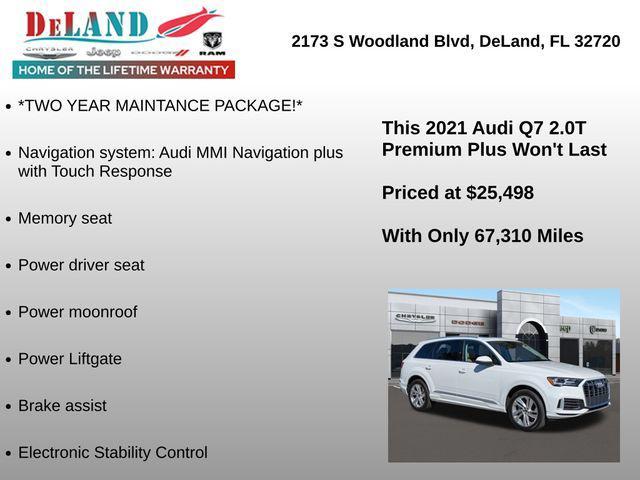 used 2021 Audi Q7 car, priced at $25,498