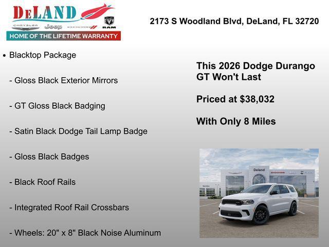 new 2026 Dodge Durango car, priced at $38,032