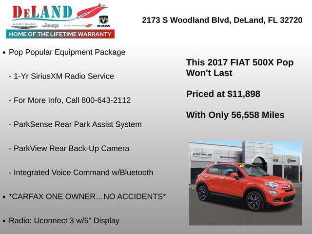 used 2017 FIAT 500X car, priced at $11,898