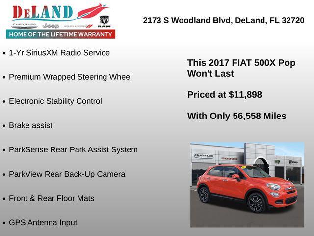 used 2017 FIAT 500X car, priced at $11,898
