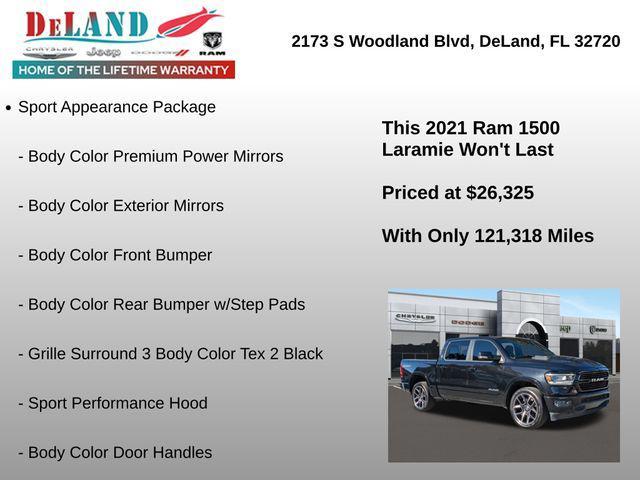 used 2021 Ram 1500 car, priced at $26,325
