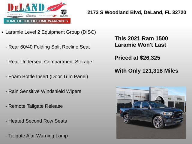 used 2021 Ram 1500 car, priced at $26,325