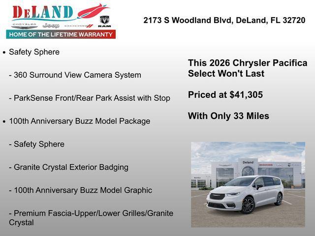 new 2026 Chrysler Pacifica car, priced at $41,305