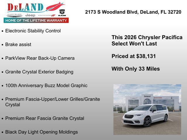 new 2026 Chrysler Pacifica car, priced at $38,131