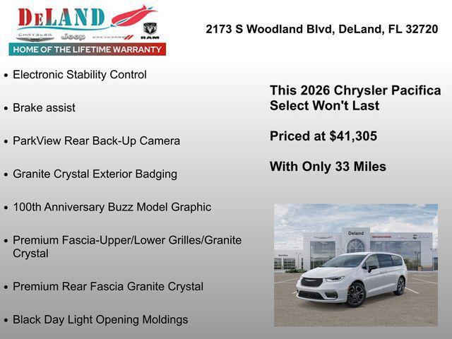 new 2026 Chrysler Pacifica car, priced at $41,305