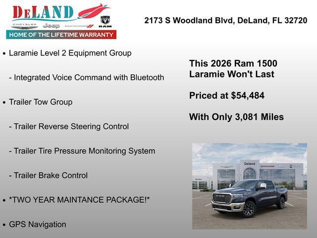 new 2026 Ram 1500 car, priced at $54,484