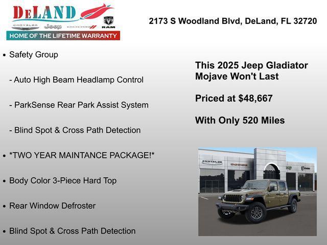 new 2025 Jeep Gladiator car, priced at $43,167