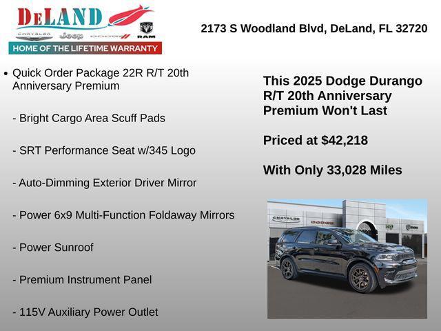 used 2025 Dodge Durango car, priced at $42,218