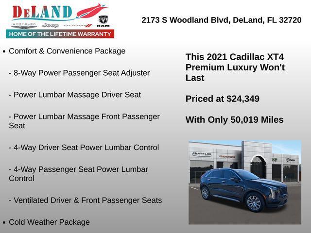 used 2021 Cadillac XT4 car, priced at $24,349