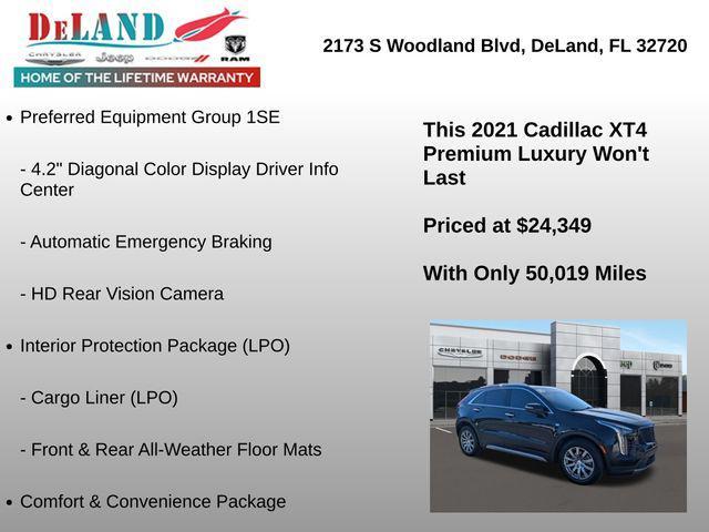 used 2021 Cadillac XT4 car, priced at $24,349