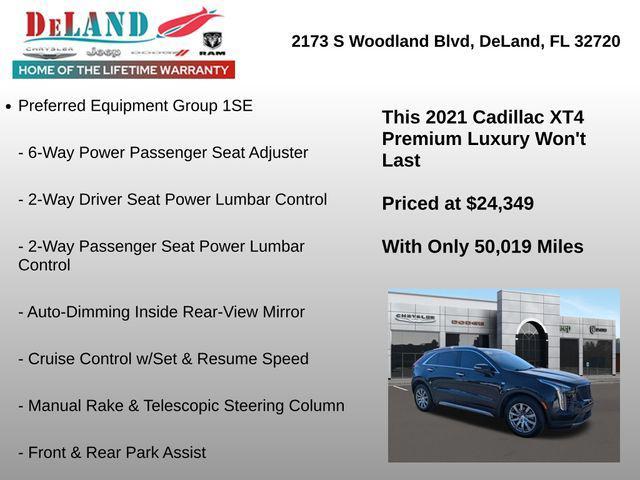 used 2021 Cadillac XT4 car, priced at $24,349