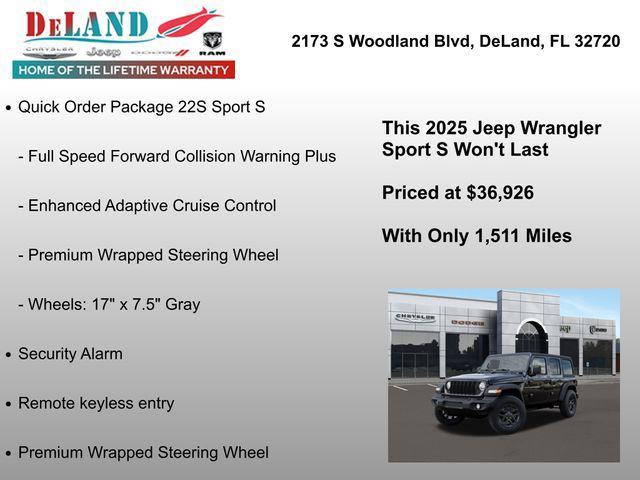 new 2025 Jeep Wrangler car, priced at $35,926