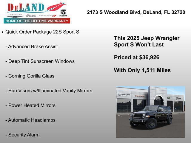 new 2025 Jeep Wrangler car, priced at $35,926