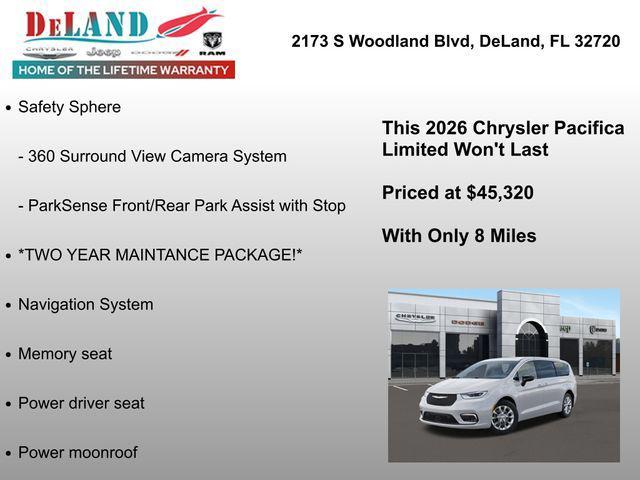 new 2026 Chrysler Pacifica car, priced at $45,320