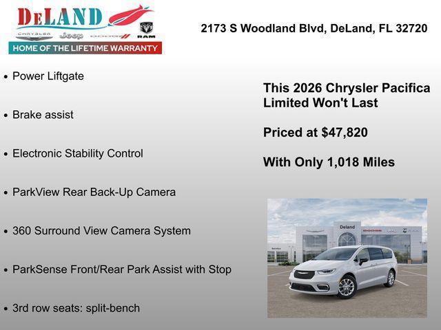 new 2026 Chrysler Pacifica car, priced at $47,820