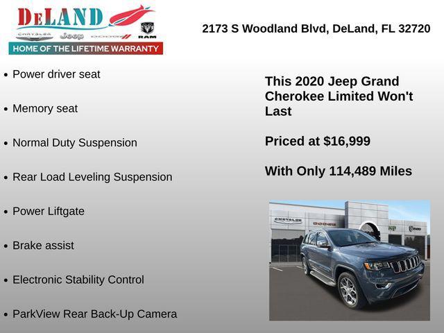 used 2020 Jeep Grand Cherokee car, priced at $16,999