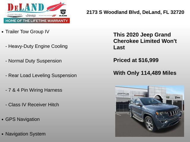 used 2020 Jeep Grand Cherokee car, priced at $16,999
