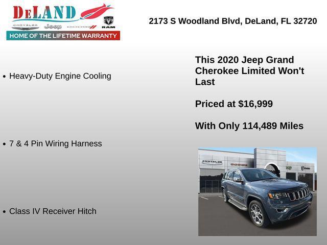 used 2020 Jeep Grand Cherokee car, priced at $16,999