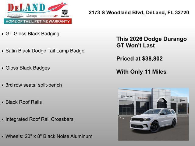 new 2026 Dodge Durango car, priced at $38,802
