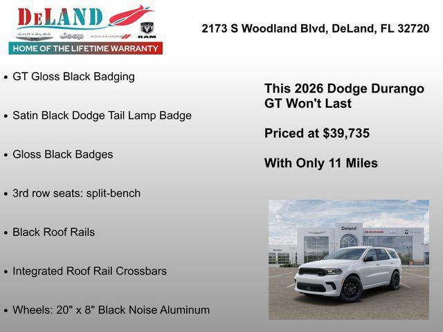new 2026 Dodge Durango car, priced at $39,735
