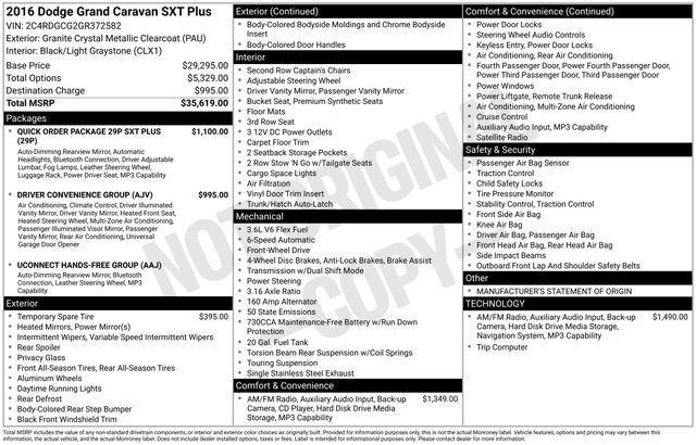 used 2016 Dodge Grand Caravan car, priced at $9,999