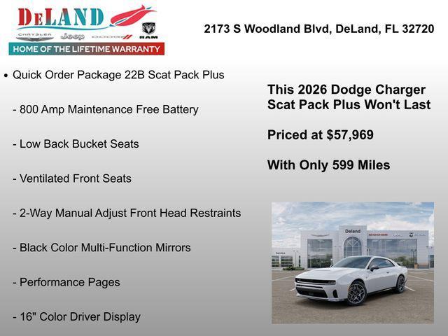 new 2026 Dodge Charger car, priced at $57,969