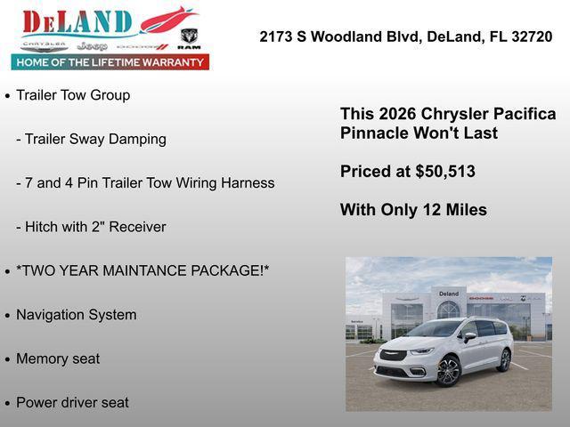new 2026 Chrysler Pacifica car, priced at $50,513