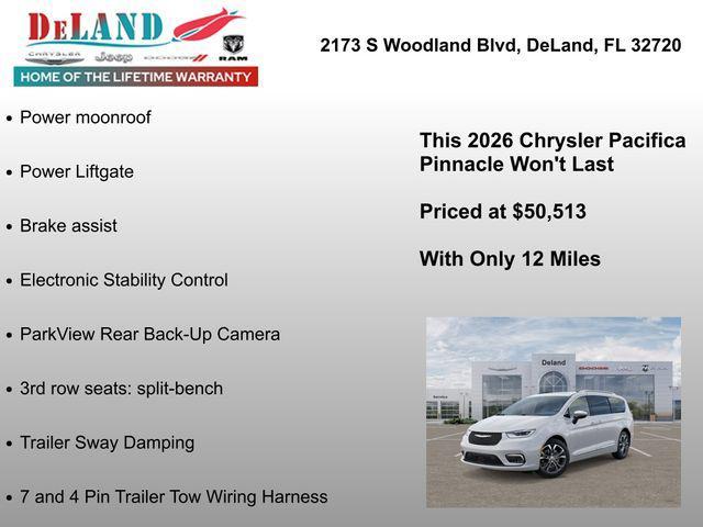 new 2026 Chrysler Pacifica car, priced at $50,513