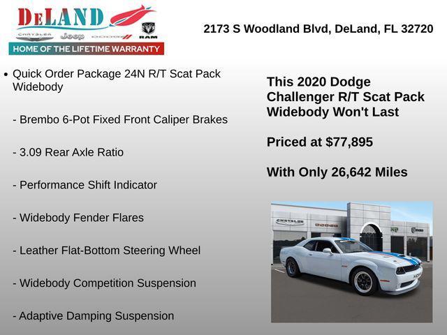 used 2020 Dodge Challenger car, priced at $77,895
