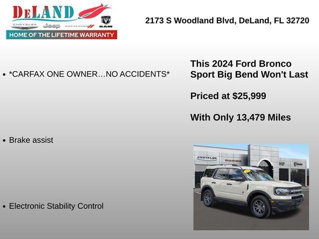 used 2024 Ford Bronco Sport car, priced at $25,999