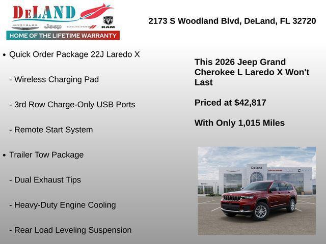 new 2026 Jeep Grand Cherokee L car, priced at $42,817