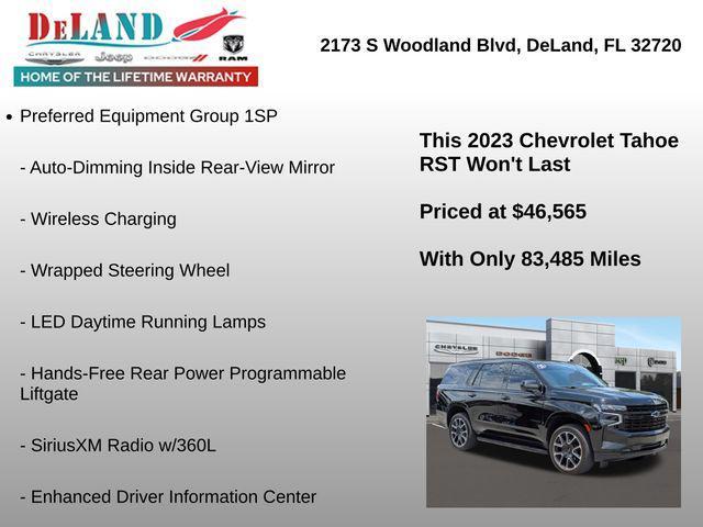 used 2023 Chevrolet Tahoe car, priced at $46,565