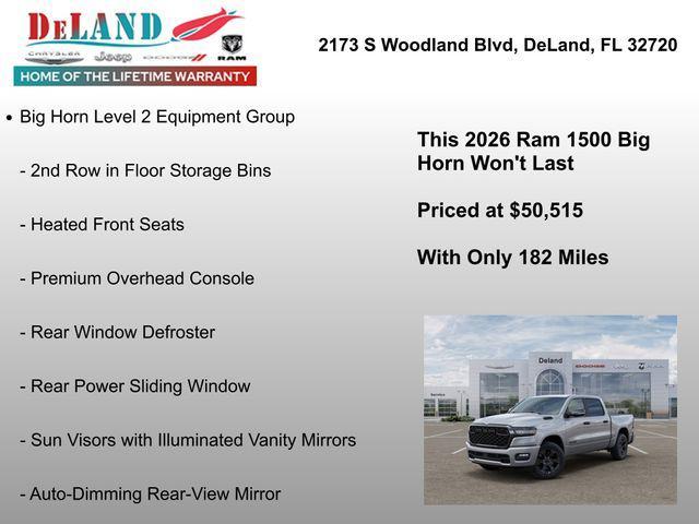 new 2026 Ram 1500 car, priced at $50,515