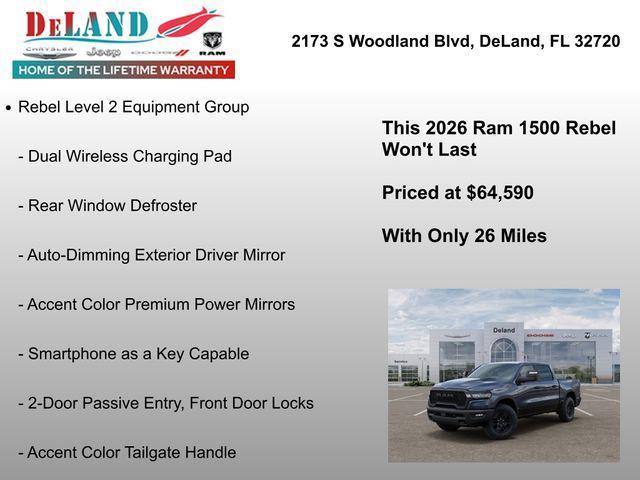 new 2026 Ram 1500 car, priced at $64,590