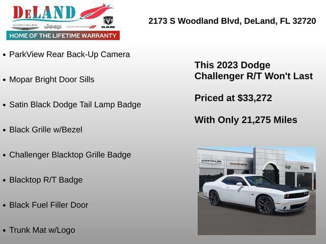 used 2023 Dodge Challenger car, priced at $33,272