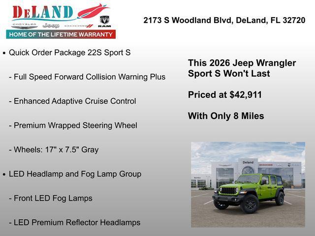 new 2026 Jeep Wrangler car, priced at $41,911