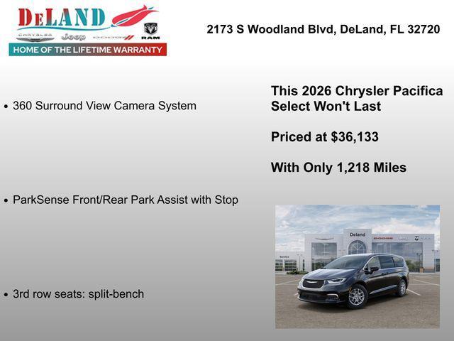 new 2026 Chrysler Pacifica car, priced at $36,133