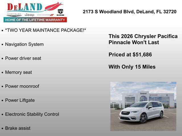 new 2026 Chrysler Pacifica car, priced at $45,686