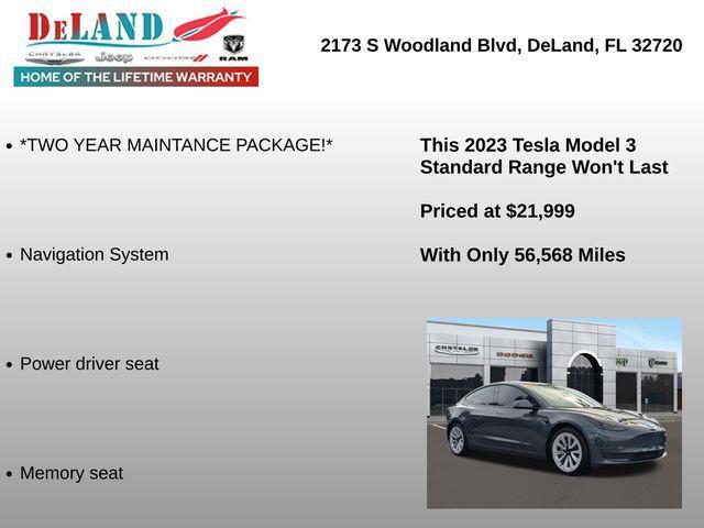used 2023 Tesla Model 3 car, priced at $21,999