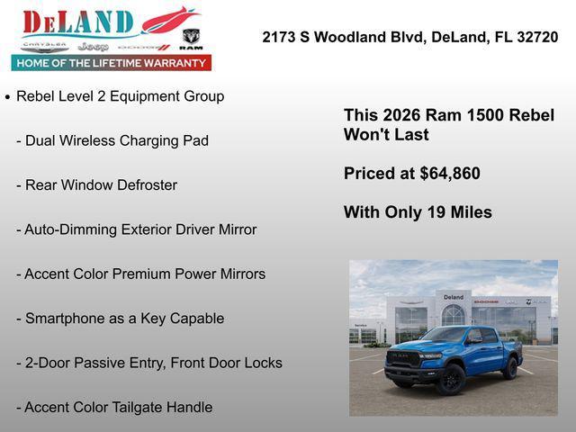 new 2026 Ram 1500 car, priced at $64,860