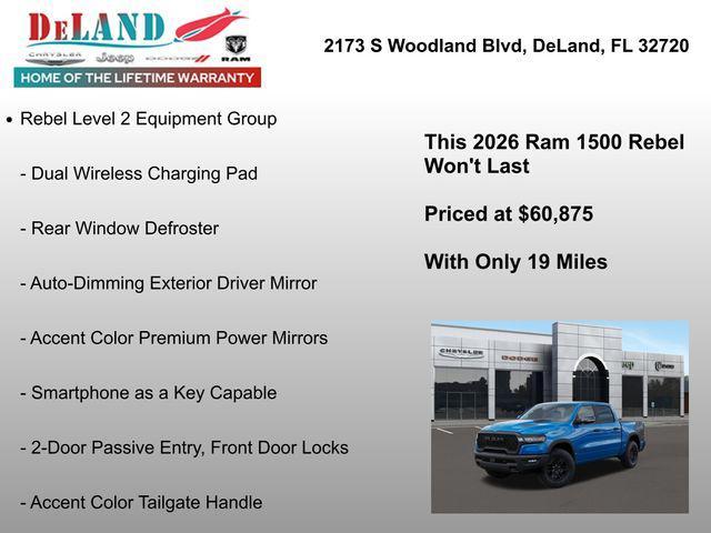 new 2026 Ram 1500 car, priced at $59,875